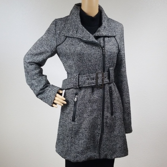 Rue21 Jackets & Blazers - Rue21 grey wool trench coat with waist belt P1